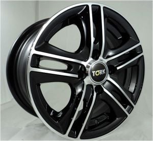 Megatork TORK 4801 5.5x14inç 4x100 Black Machined Çelik Jant