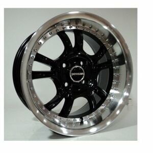 Powcan BK 655 8x15inç 4x100 Black Machined Çelik Jant