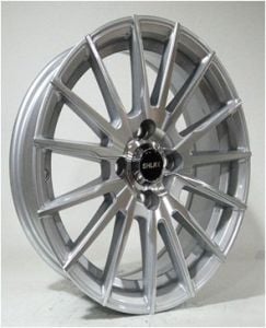 SLK Slk 2074 6.5x15inç 4x100 et35 73.1 Sılver Machined Çelik Jant