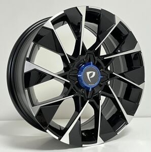 BK 1214 6.5X15İNÇ  4X100 ET35 60.1 BLACK MACHINED XL ÇELİK JANT