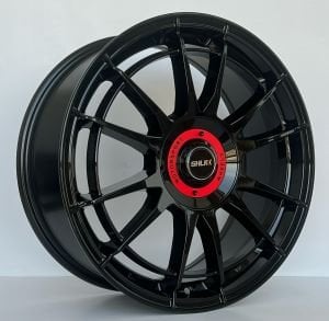 SLK 1935 7X17İNÇ  4X108 ET25 73.1 BLACK ÇELİK JANT