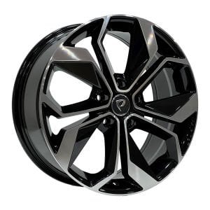 BK 5168 6.5X16İNÇ BK 5168 5X114.3 ET45 66.1 BLACK MACHİNED ÇELİK JANT