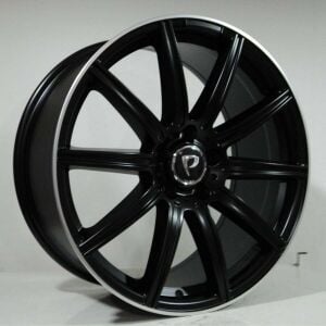 POWCAN BK-5352 8.5x19inç 5x112 ET45 66.56 BLACK Machıned Replika Çelik Jant
