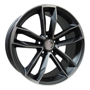 BK 5232 8X18İNÇ  5X112 ET42 66.45 MAT GUN MACHINED XL ÇELİK JANT