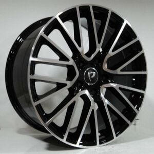 POWCAN BK-5351 9.5x20inç 5x130 ET50 71.6 BLACK Machıned Replika Çelik Jant