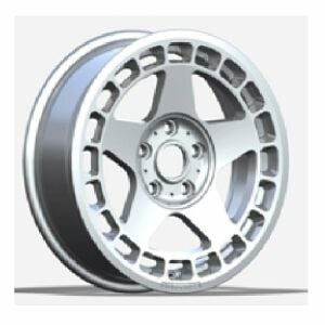 Powcan BK 927 7x15inç 4x108 Silver Machined Çelik Jant FIFTEEN 52 TURBOMAC MODELİ
