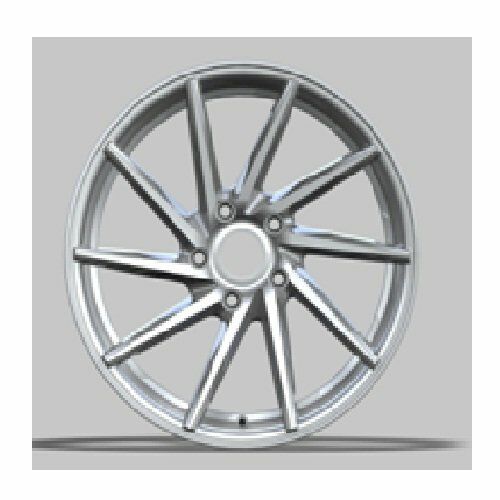 Powcan BK 885A  7x14inç 4x100 et35 73.1 Silver Machined Çelik Jant