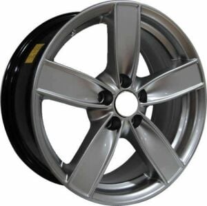 Powcan BK 493 7.0x15inç 5x100 Hyper Silver Volkswagen Replika Çelik Jant