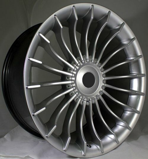 BK 273 7x15inç 4x100 et 35 73.1 HYPER Silver Machined Çelik Jant