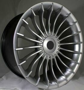 BK 273 7x15inç 4x100 et 35 73.1 HYPER Silver Machined Çelik Jant