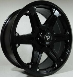 POWCAN BK 5106 8.5x18inç 6x139.7 ET38 110 BLACK Machıned Replika Çelik Jant