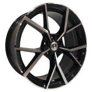 BK 5801 6.5X16inç 5X112 ET40 57.1 BLACK MACHINED XL çelik jant