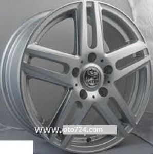 Slk SLK 1290 5.5x14inç 4x100 et35 73.1 Silver Machined Çelik Jant