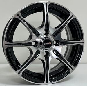 SLK 2049 5.5X13inç  4X100 ET35 73.1 BLACK MACHINED çelik jant