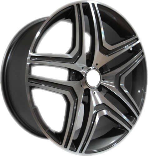 Slk SLK 1284 9x20inç 5x112 Gun Machined MERCEDES Replika Çelik Jant