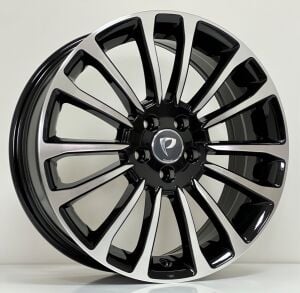 BKY 1204 6.5X16inç  5X98 ET40 58.1 BLACK MACHINED XL çelik jant