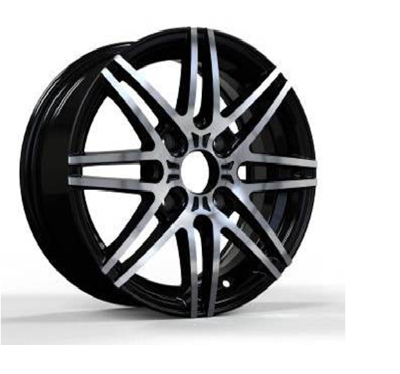 Slk SLK 2064 5.5x14inç 4x100 et35 73.1 Black Machined Çelik Jant