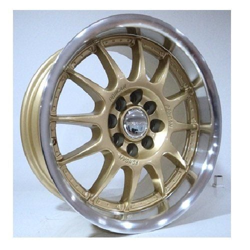 Powcan BK 654 7.5X15inç 4X100/108 GOLD MACHİNED ÇELİK JANT
