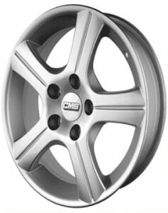 CMS 313 6.5x15inç 5x112 57.1 Silver Machined Çelik Jant