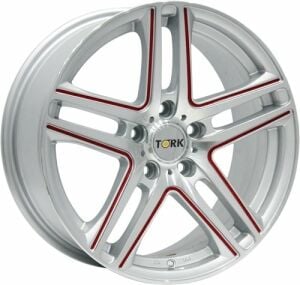 Megatork TORK 378 6x14inç 4x108 SILVER MACHINED RED ÇELİK JANT
