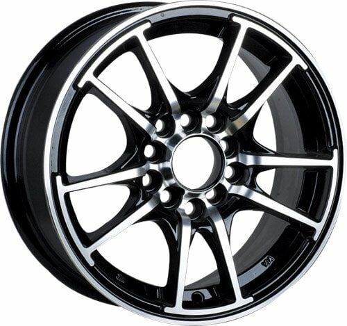 Slk SLK 1152 6.5x15inç 4x100/114 BLACK MACHINED ÇELİK JANT