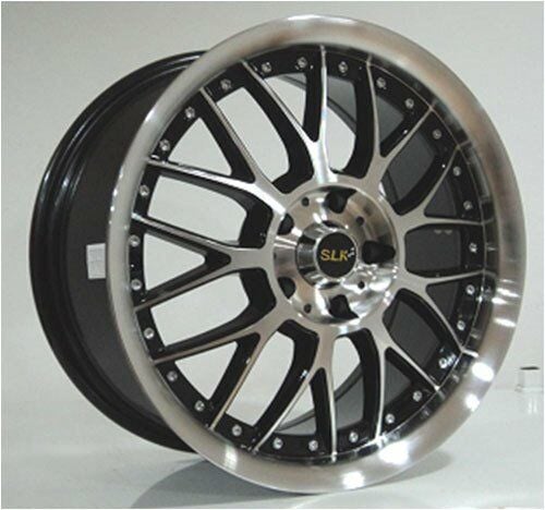 Slk SLK 9015 6.5x15inç 5x100 BLACK MACHİNED ÇELİK JANT