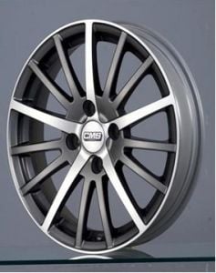 CMS 465 6.5x15inç 4x100 Black Diamond Çelik Jant
