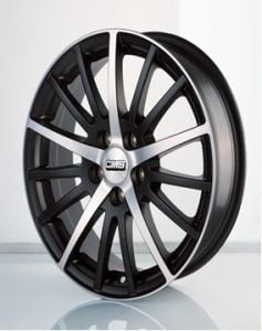 CMS 465 6.5x15inç 4x100 Black Diamond Çelik Jant